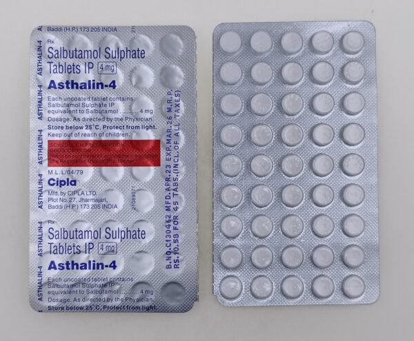 Asthalin 4 Mg (Salbutamol)